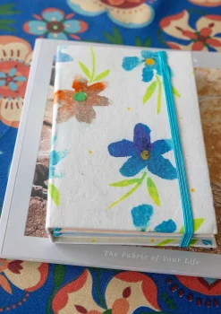 Anteckningsbok "Brush" i tygbeklätt papper-Gudrun Sjödén Sale