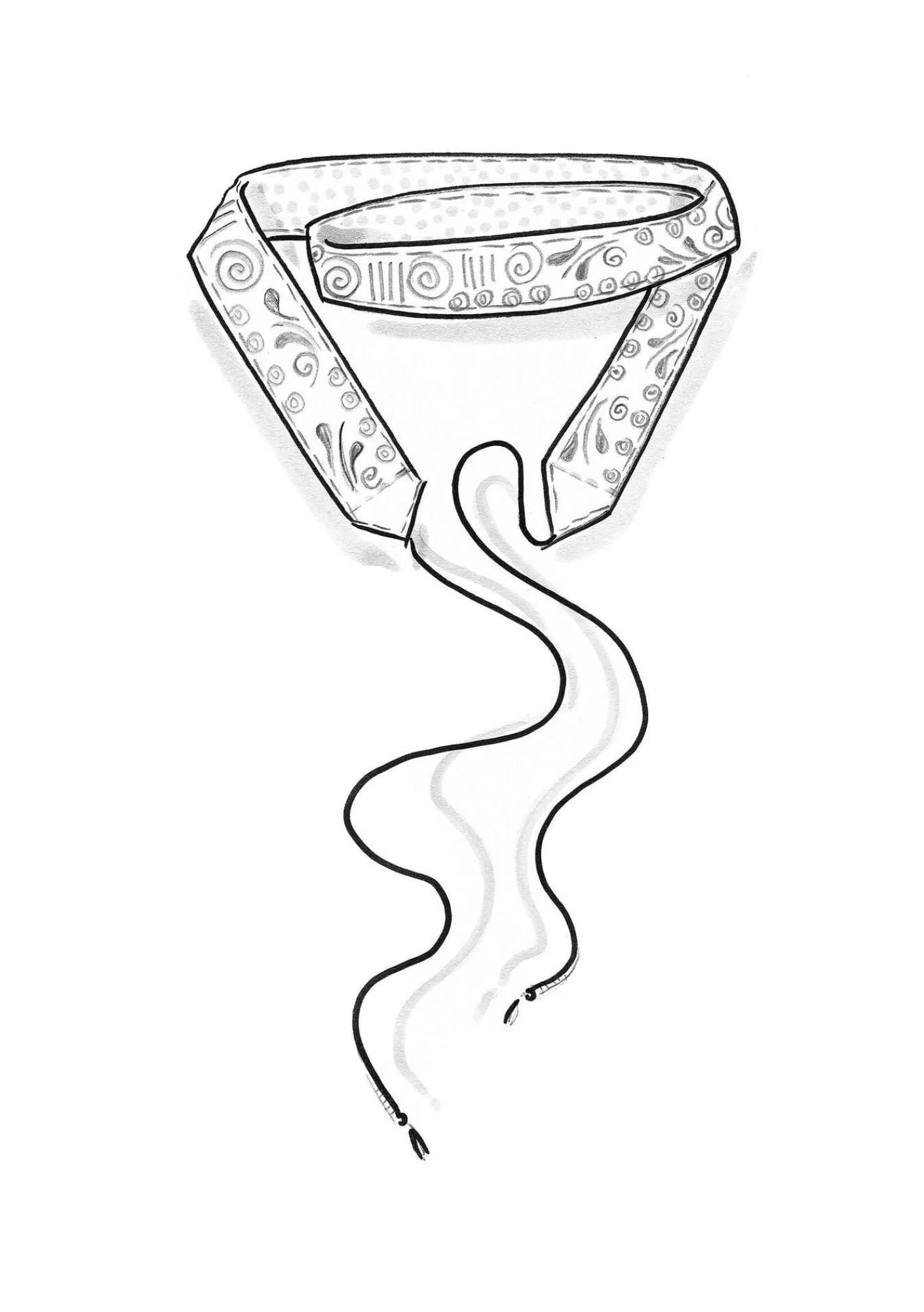 Bälte "Jaipur" i bomull-Gudrun Sjödén Best