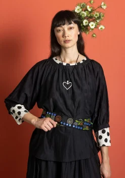 Blus i bomull/siden-Gudrun Sjödén Sale