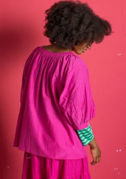 Blus i bomull/siden-Gudrun Sjödén Outlet