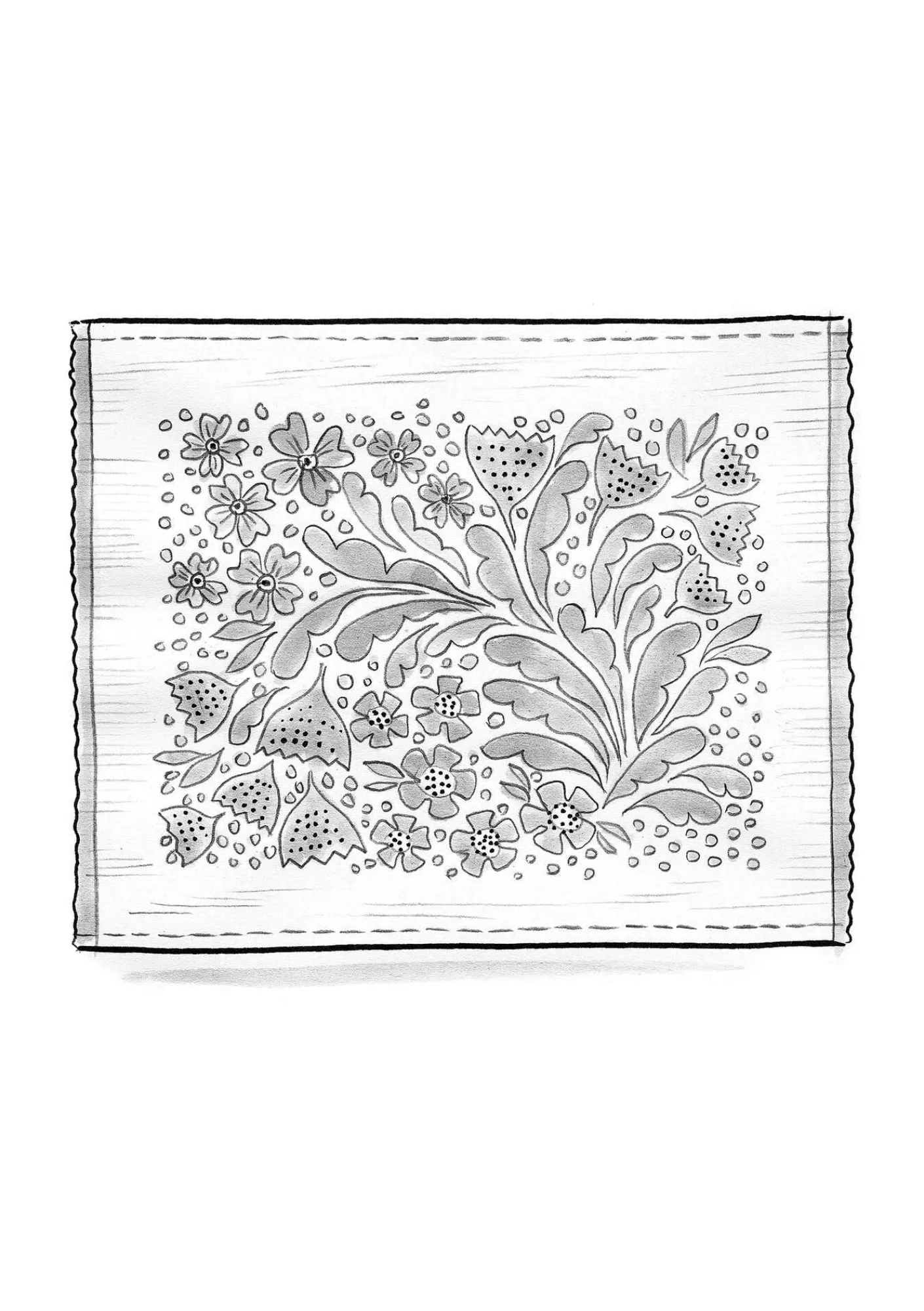 Bordstablett "Gnistra" i ekologisk bomull-Gudrun Sjödén Best