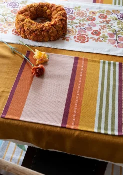 Bordstablett "Wild rose" i ekologisk bomull-Gudrun Sjödén