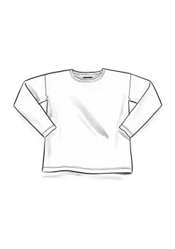 Enfärgad top i ekologisk bomull-Gudrun Sjödén Outlet