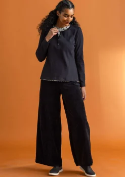 Farfarströja i ekologisk bomullsrib-Gudrun Sjödén Clearance