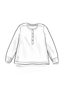 Farfarströja i ekologisk bomullsrib-Gudrun Sjödén Clearance