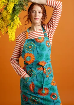 Förkläde "Sunflower" i ekologisk bomull/ lin-Gudrun Sjödén Outlet