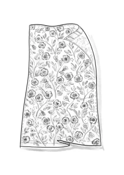 Gardin "Wild rose" i lin/bomull-Gudrun Sjödén New