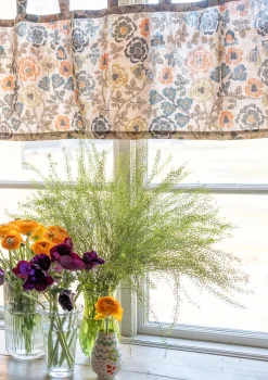 Gardinkappa "Wild rose" i lin/bomull-Gudrun Sjödén Clearance