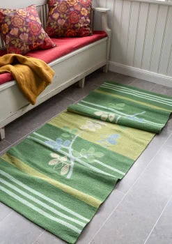 Gångmatta "Leaves" i ekologisk bomull-Gudrun Sjödén