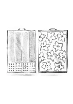 Gästhandduk "Flow" i ekologisk bomull 2-pack-Gudrun Sjödén