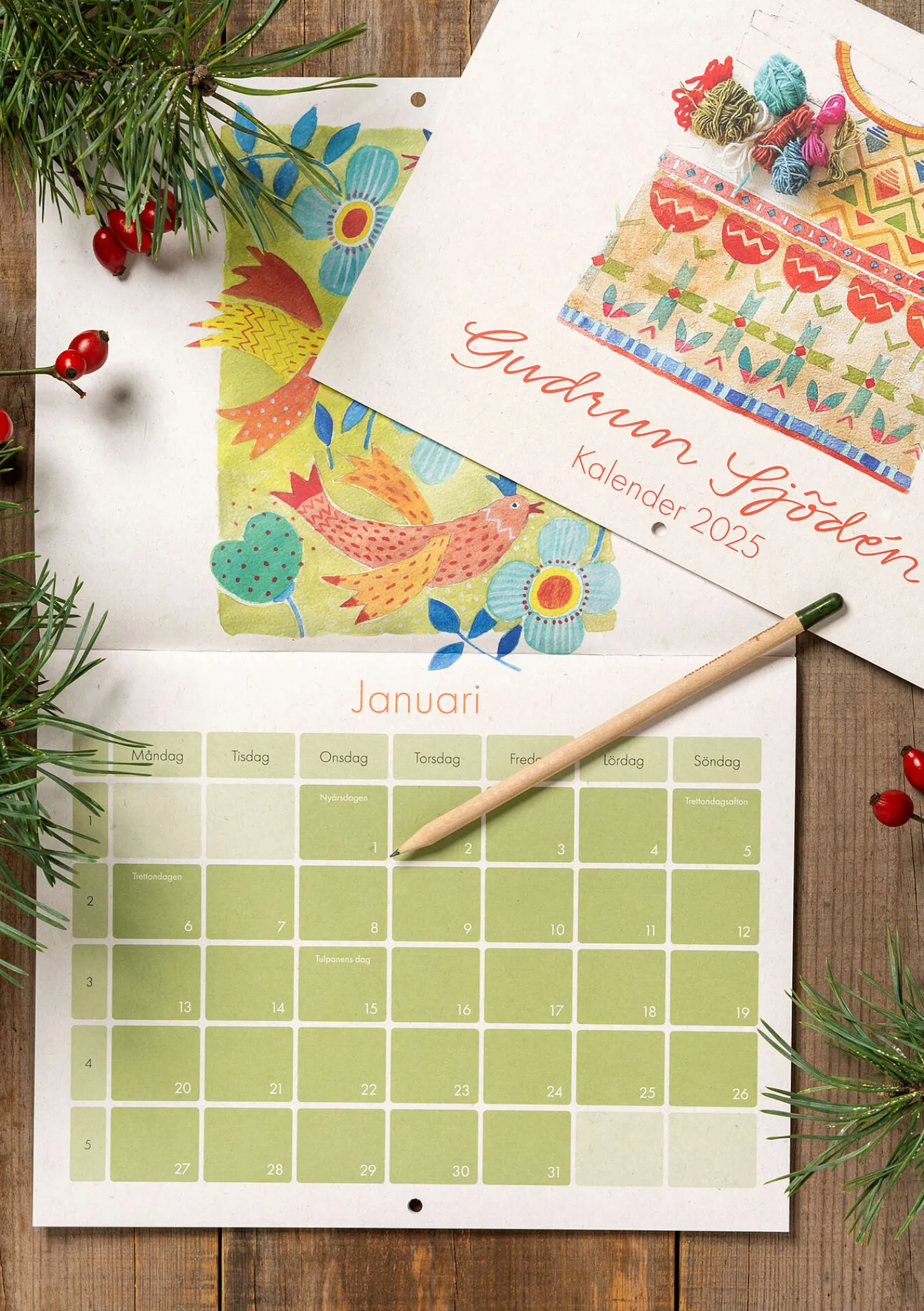 s kalender 2025-Gudrun Sjödén Best