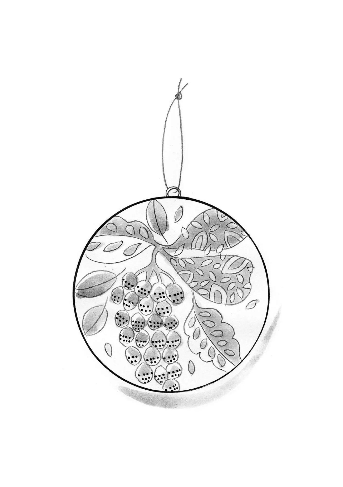 Julkula "Gnistra" i papier maché-Gudrun Sjödén Sale