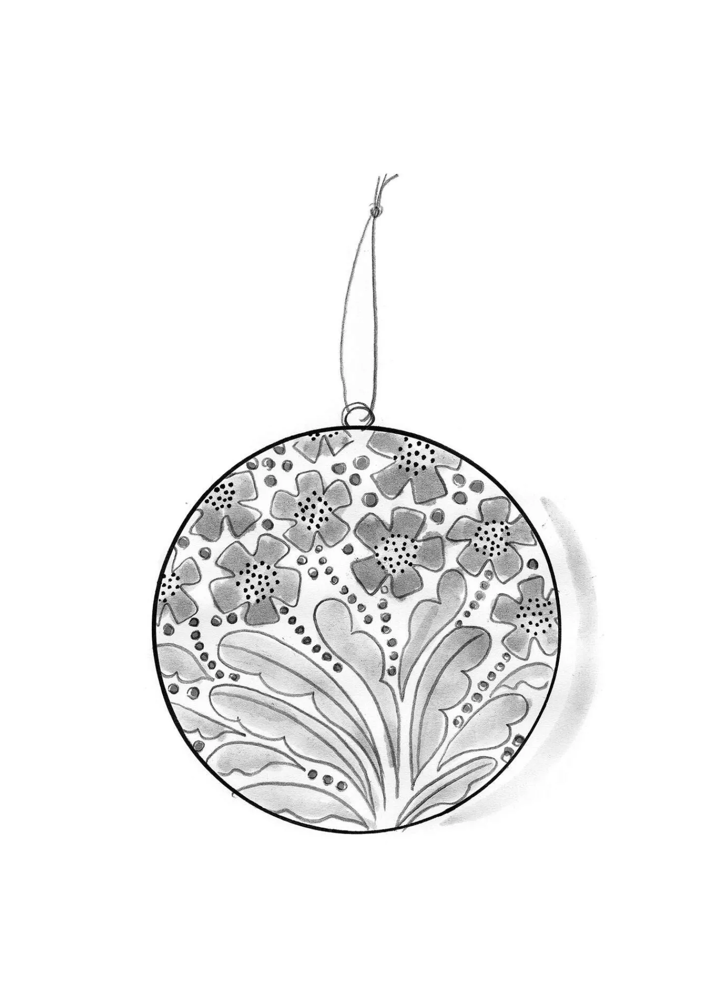 Julkula "Gnistra" i papier maché-Gudrun Sjödén New