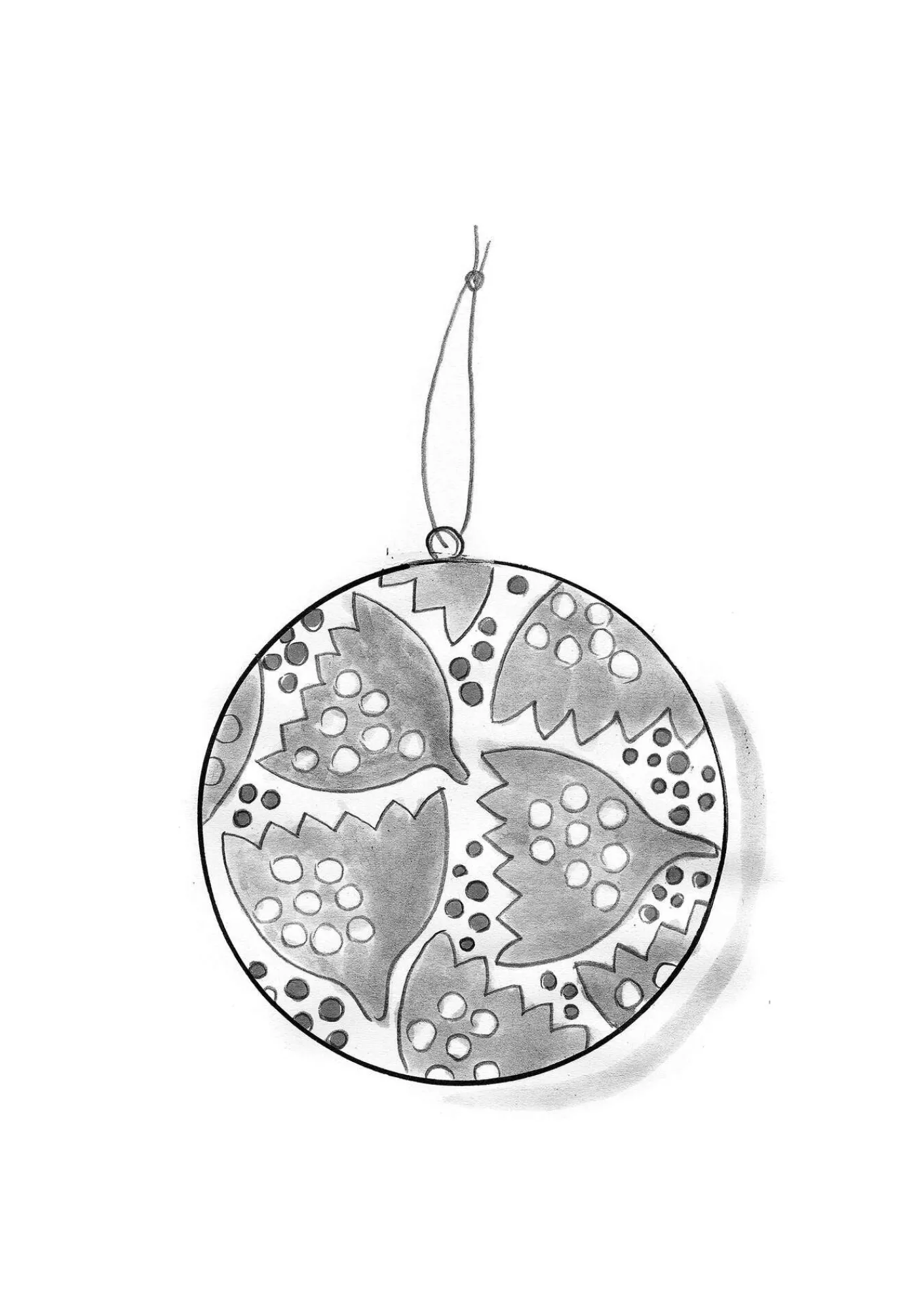 Julkula "Gnistra" i papier maché-Gudrun Sjödén Online