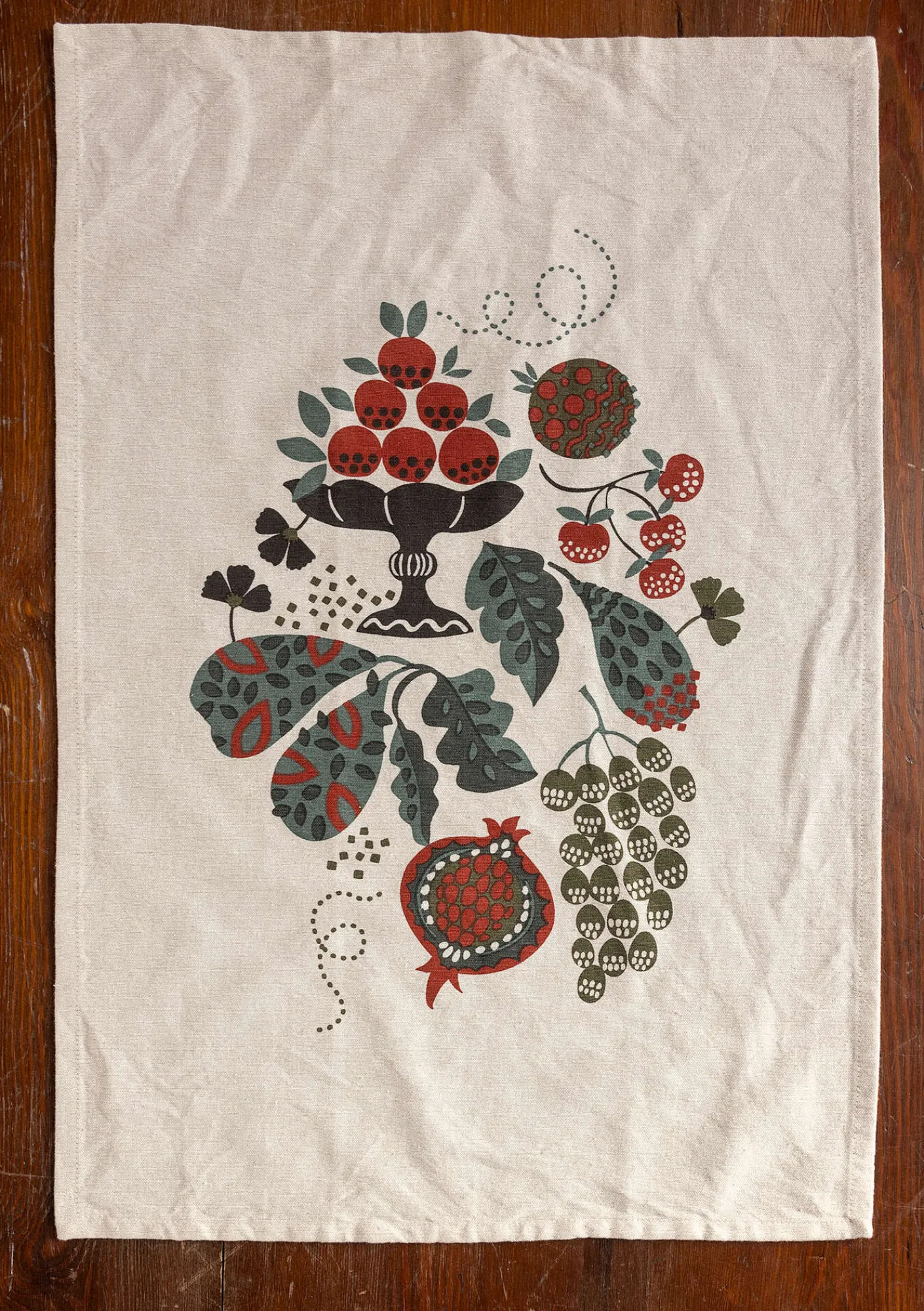 Kökshandduk "Fruits" i ekologisk bomull-Gudrun Sjödén Best