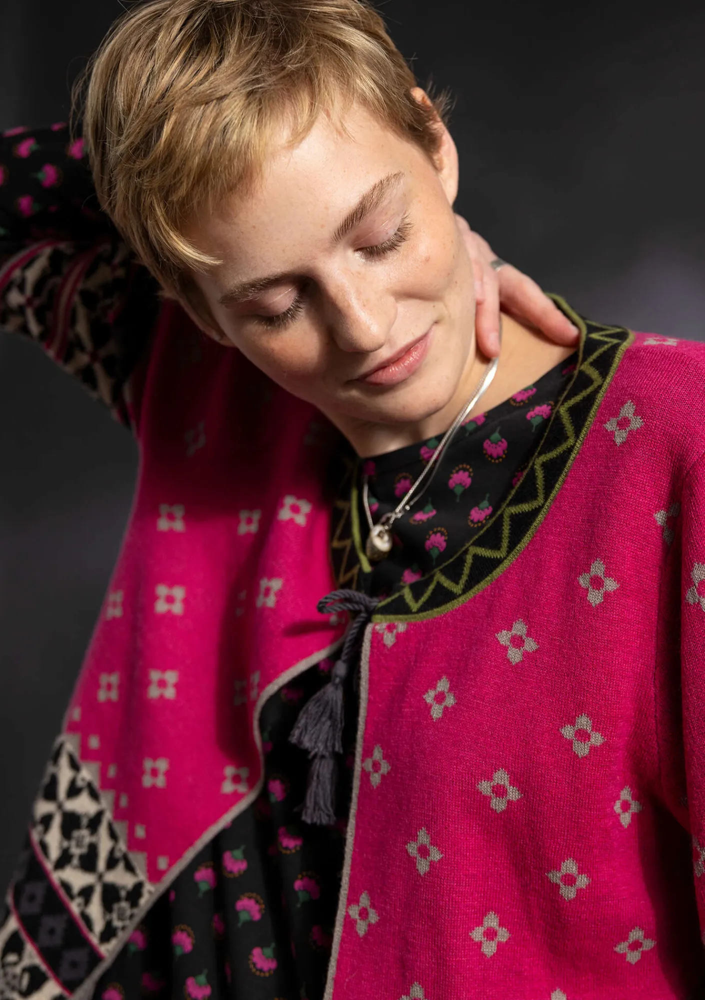 Kofta "Noon" i ull/lyocell-Gudrun Sjödén Clearance