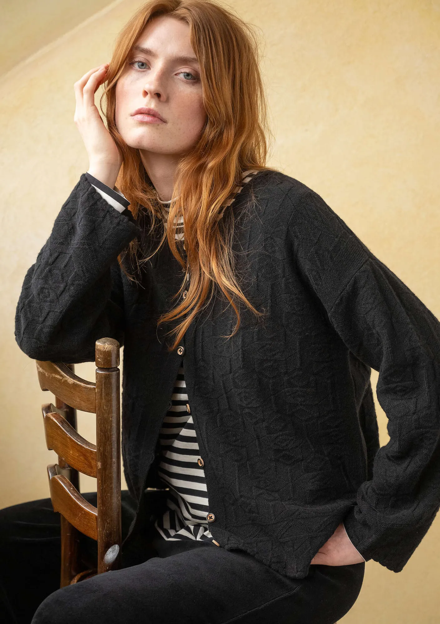 Kofta "Nova" i lammull-Gudrun Sjödén Hot