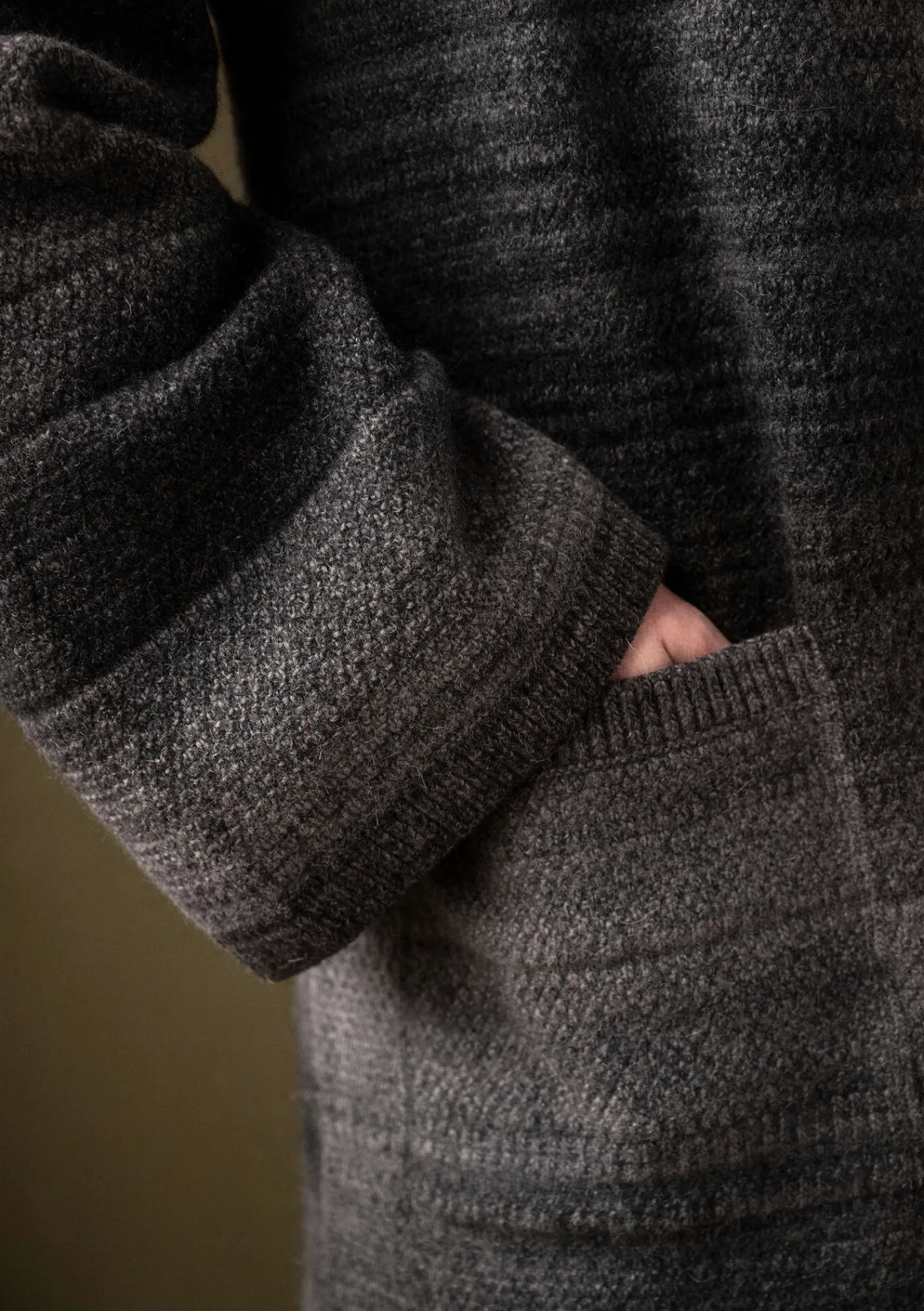 Långkofta "Eckerö" i effektfärgad ull-Gudrun Sjödén Clearance