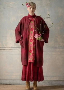 Långkofta "Eckerö" i effektfärgad ull-Gudrun Sjödén Sale