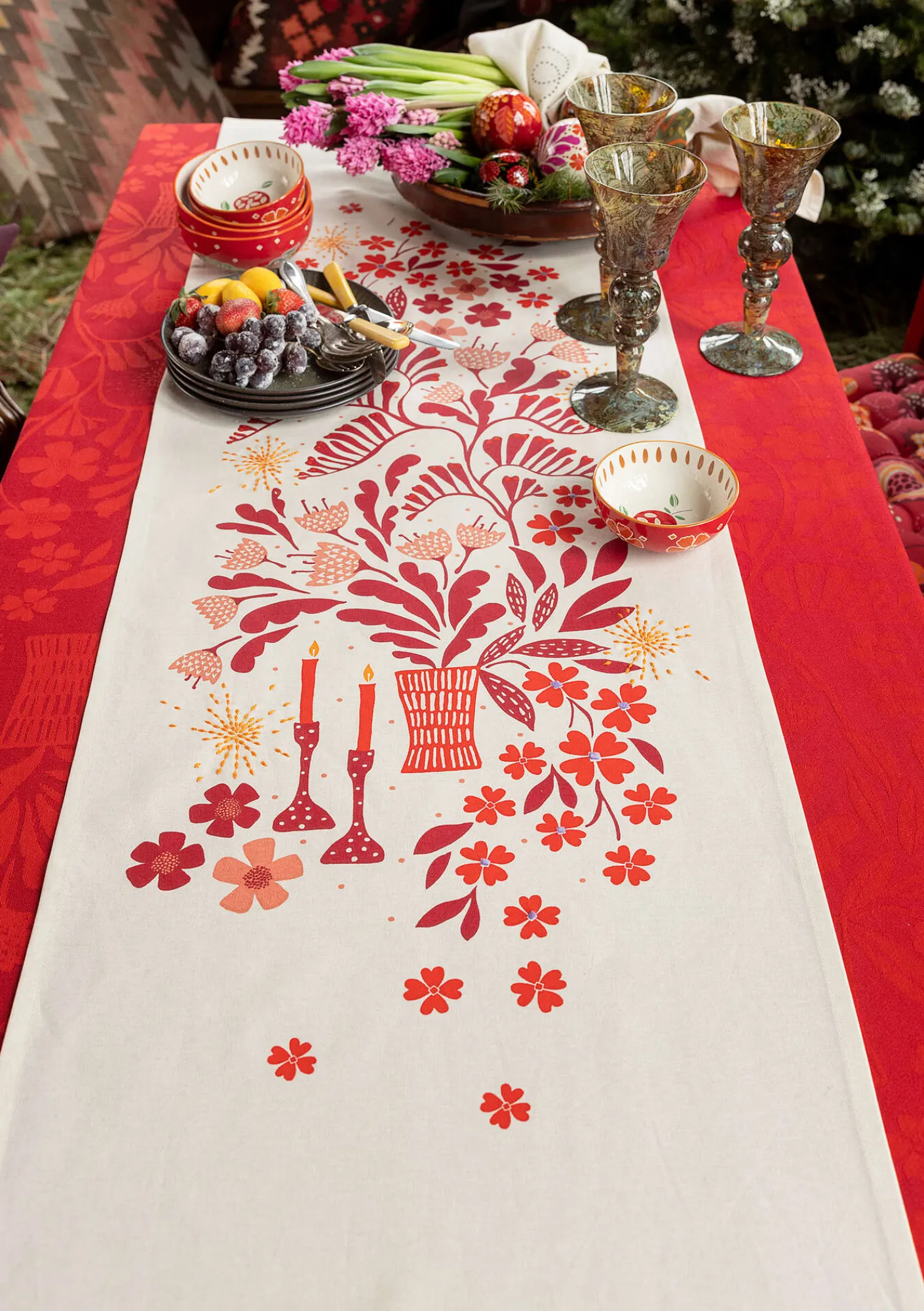 Löpare "Gnistra" i ekologisk bomull-Gudrun Sjödén Outlet