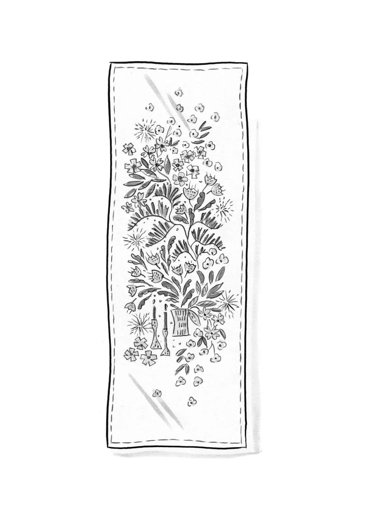 Löpare "Gnistra" i ekologisk bomull-Gudrun Sjödén Hot