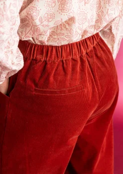 Manchesterbyxa i ekologisk bomull/elastan-Gudrun Sjödén