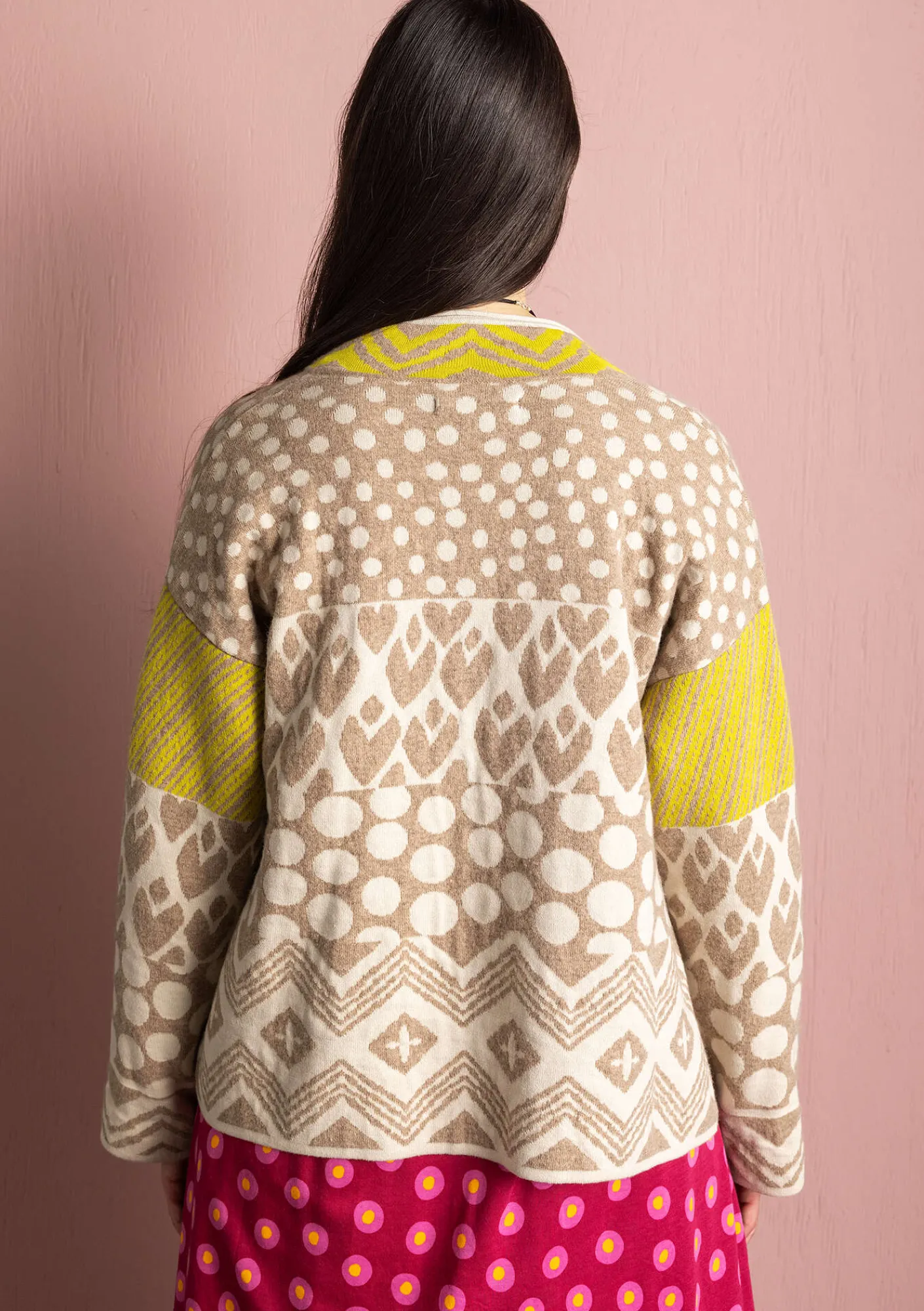 Omlottkofta "Viktoria" i lammull/bomull-Gudrun Sjödén Online