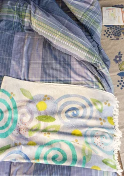 Pläd "Cumulus" i ekologisk bomull-Gudrun Sjödén Online