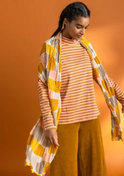 Randig halvpolo i ekologisk bomull-Gudrun Sjödén Online