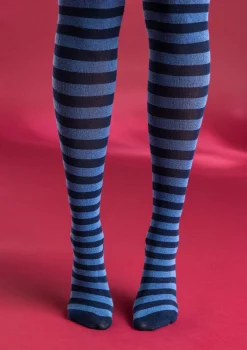 Randiga strumpbyxor i ekologisk bomull-Gudrun Sjödén Online