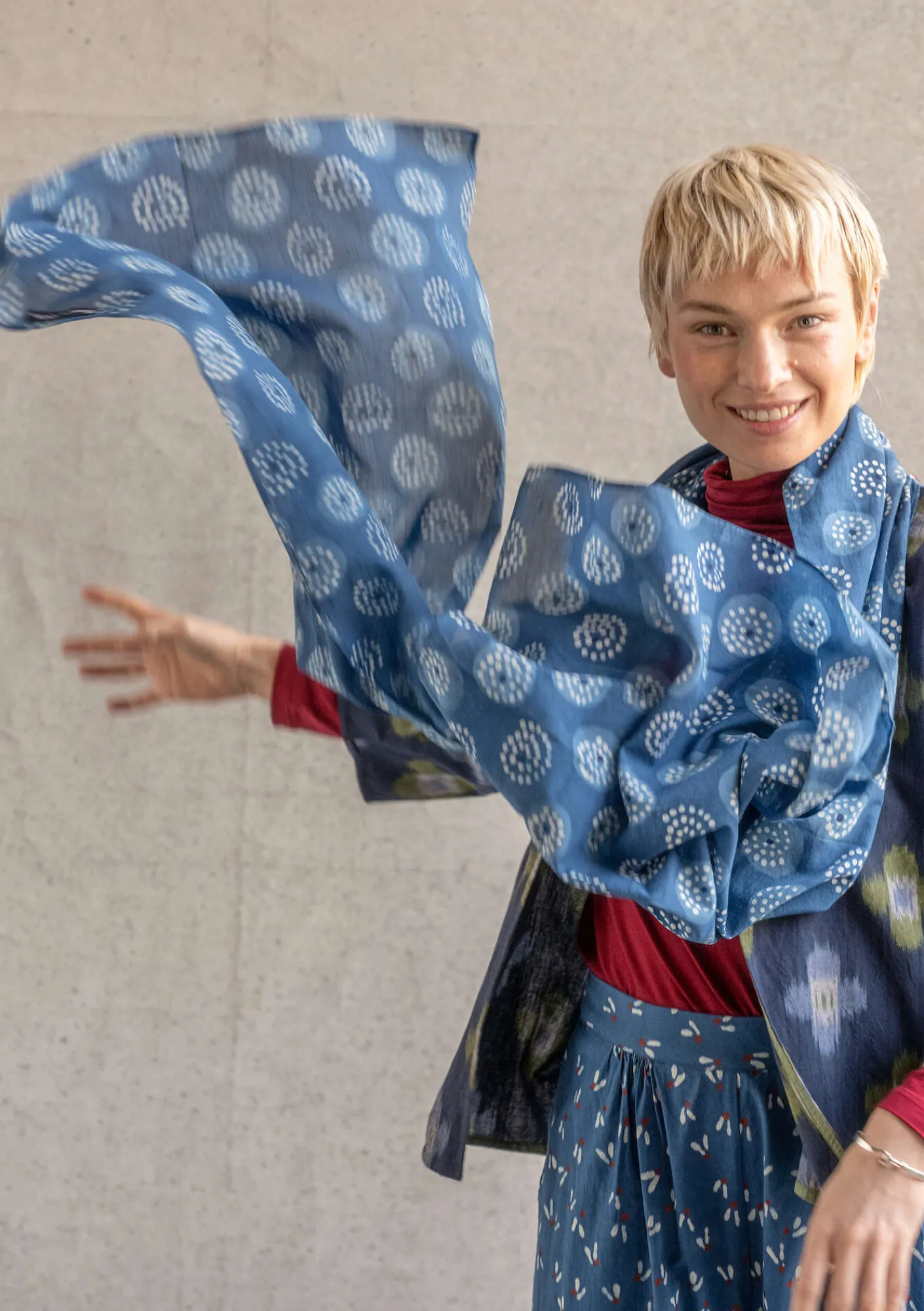 Sjal "Clay" i ekologisk bomull-Gudrun Sjödén Discount