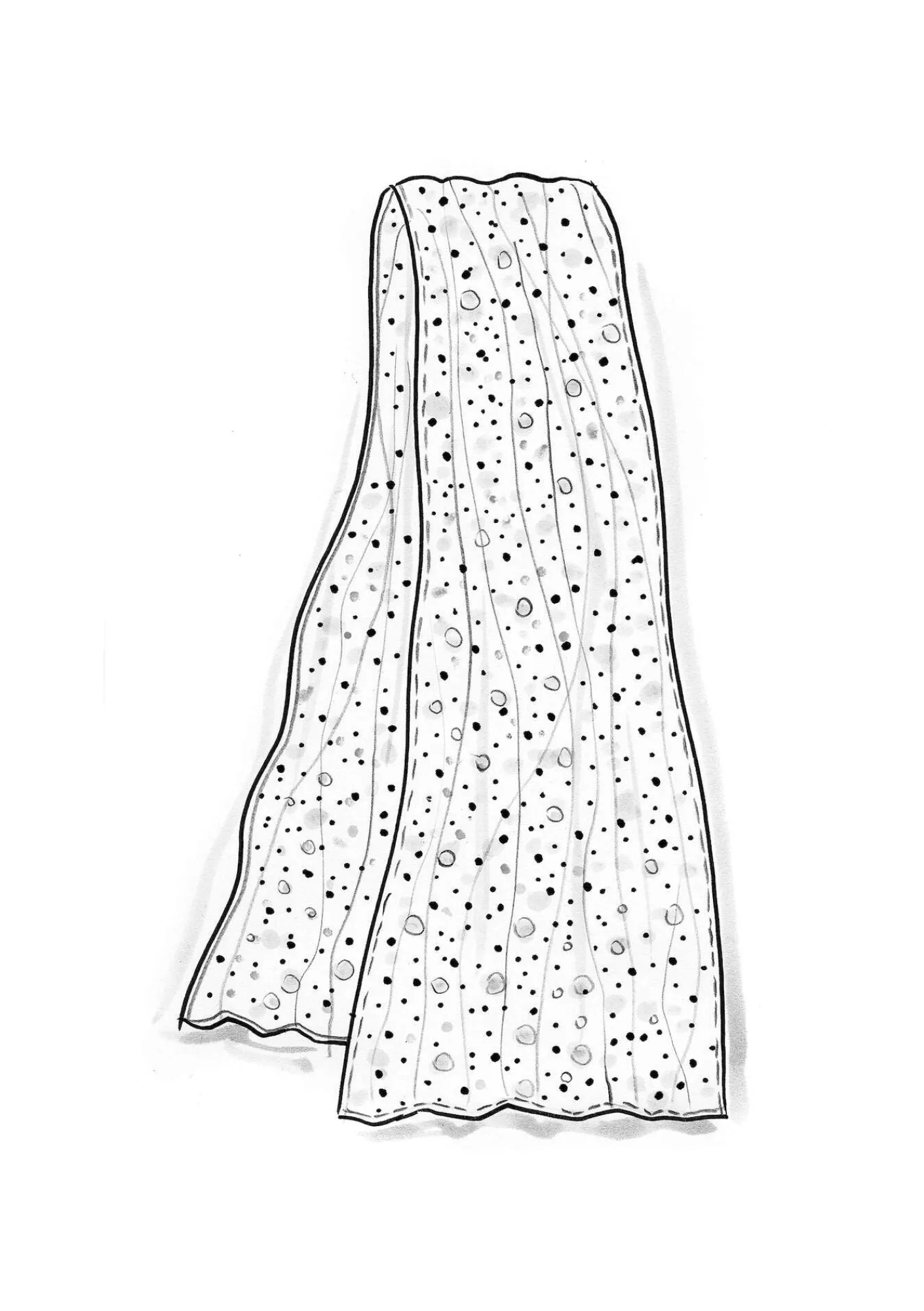 Sjal "Hedda" i ekologisk bomull-Gudrun Sjödén Hot