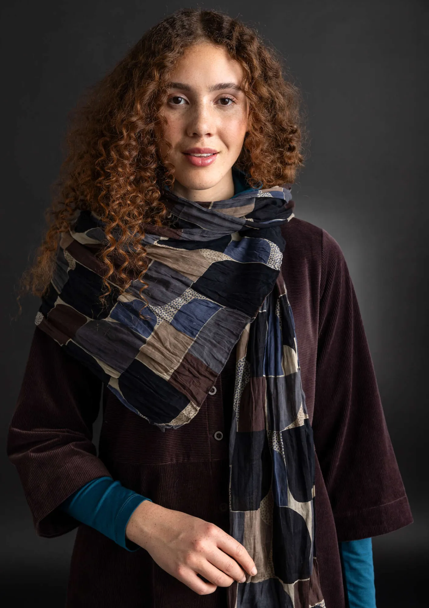 Sjal "Hedda" i ekologisk bomull-Gudrun Sjödén Best