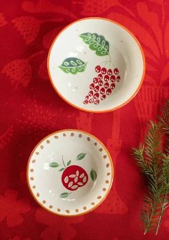 Skål "Fruits" i keramik, 2-pack-Gudrun Sjödén