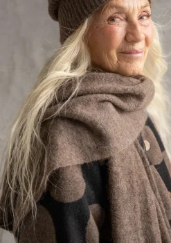 Stickad halsduk i alpackamix-Gudrun Sjödén