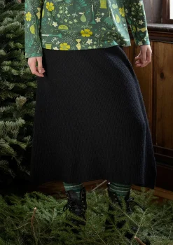 Stickad kjol "Vinternatt" i alpackamix-Gudrun Sjödén Online