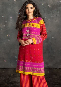 Stickad klänning "Kajsa" i ekologisk/återvunnen bomull-Gudrun Sjödén Sale