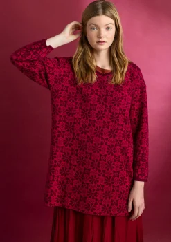 Stickad tunika "Freja" i ekologisk/återvunnen bomull-Gudrun Sjödén Discount