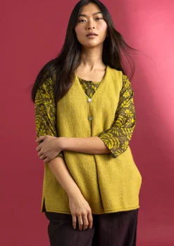 Stickad väst i alpackamix-Gudrun Sjödén Online