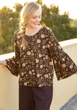 Top "Nyponros" i ekologisk bomull/modal-Gudrun Sjödén Outlet