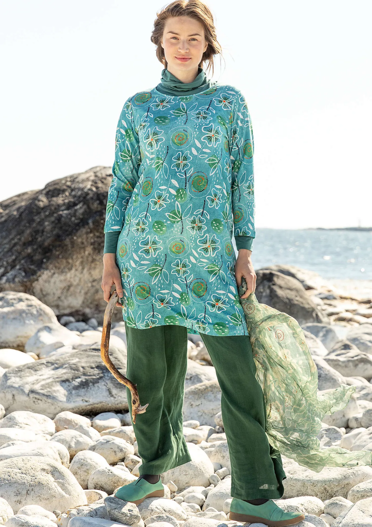 Trikåklänning "Bhumika" i ekologisk bomull/modal-Gudrun Sjödén Sale