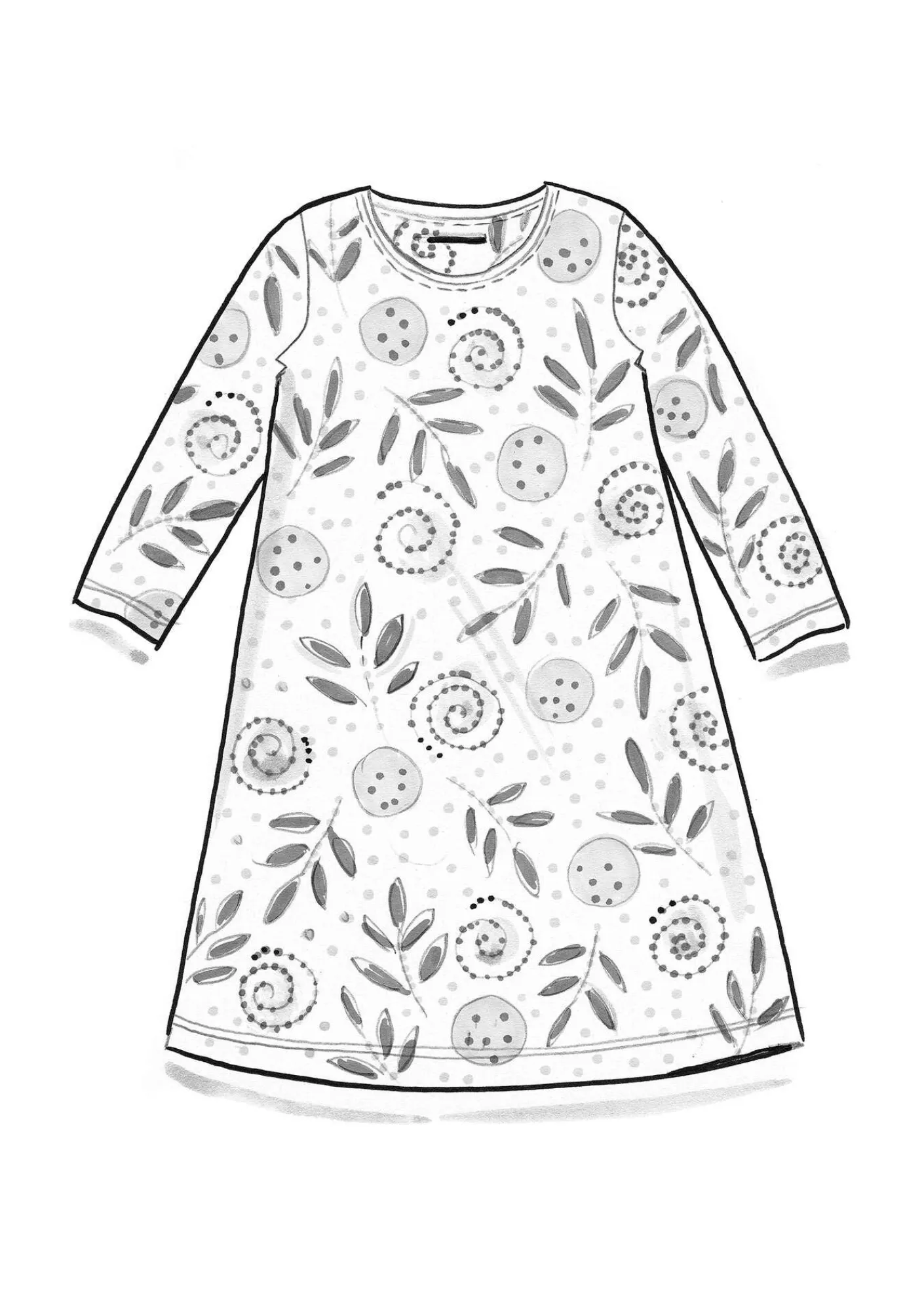 Trikåklänning "Bhumika" i ekologisk bomull/modal-Gudrun Sjödén Sale