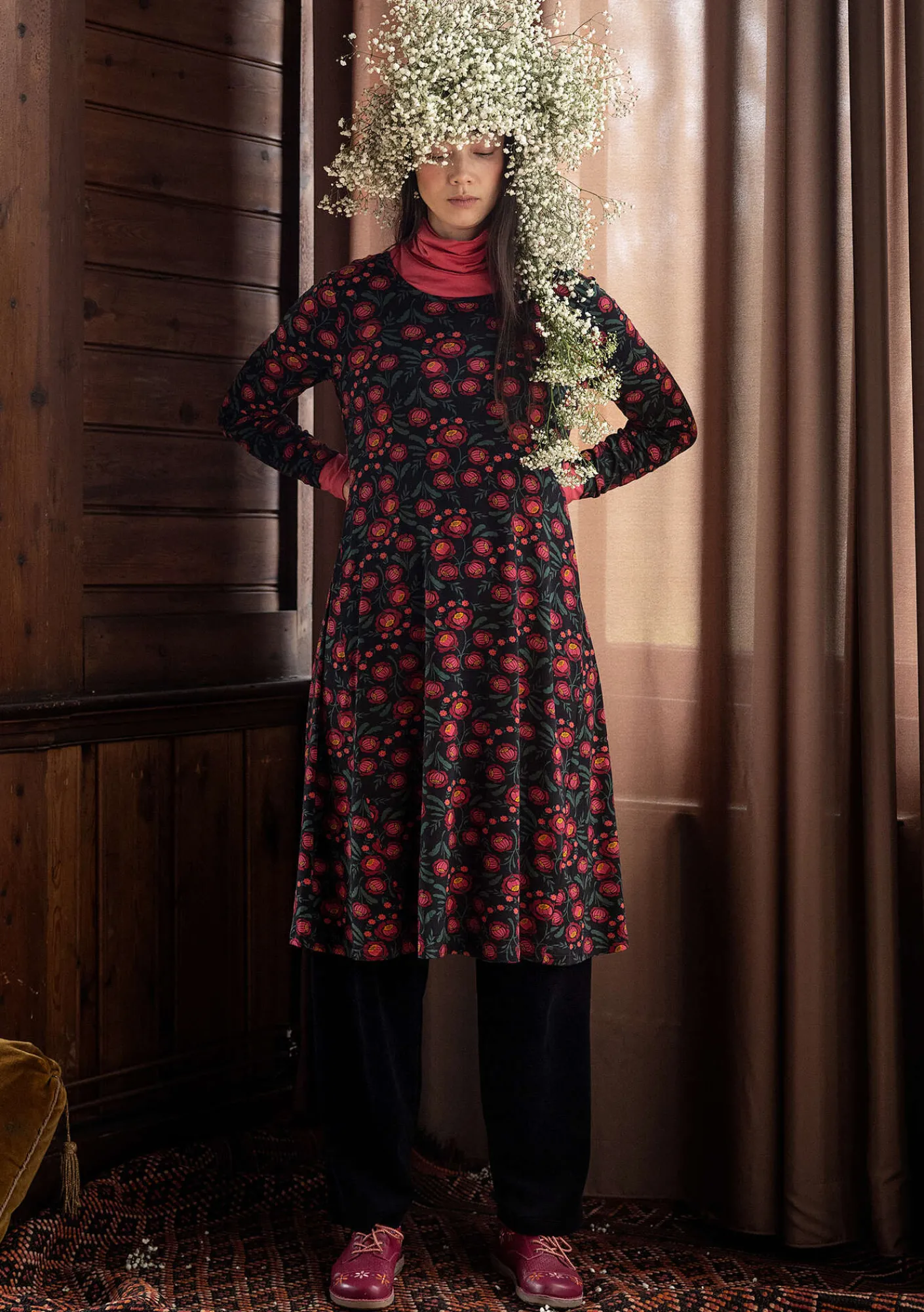 Trikåklänning "Dagny" i lyocell/elastan-Gudrun Sjödén Discount