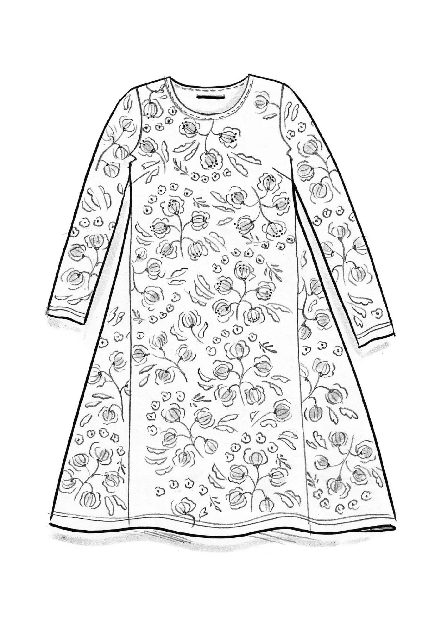 Trikåklänning "Dagny" i lyocell/elastan-Gudrun Sjödén Discount