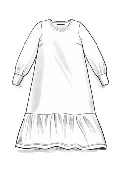 Trikåklänning i ekologisk bomull/lin-Gudrun Sjödén Best