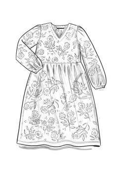 Trikåklänning "Nyponros" i ekologisk bomull/modal-Gudrun Sjödén Hot