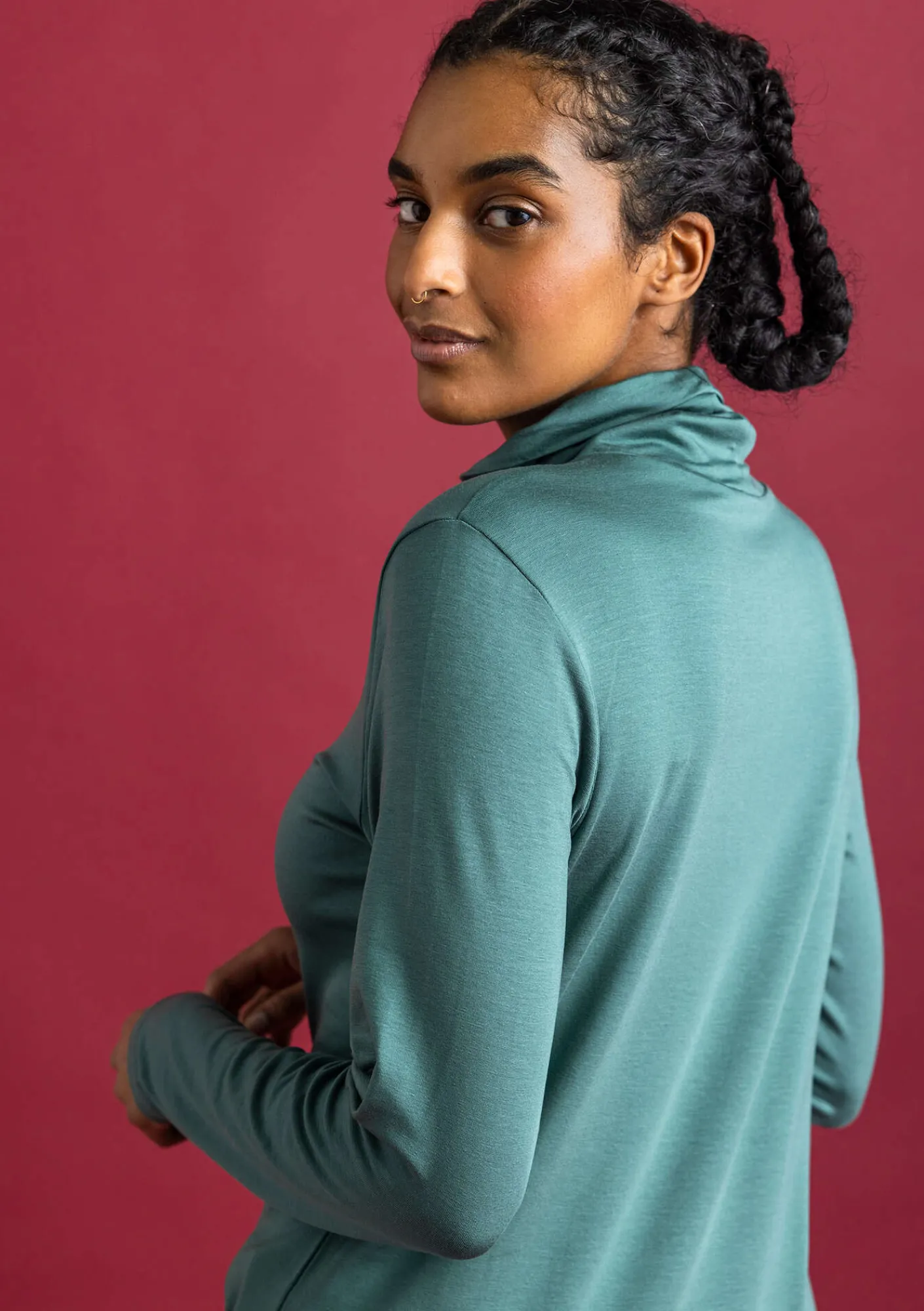 Trikåpolo i lyocell/elastan-Gudrun Sjödén Discount