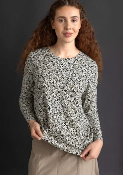 Trikåtop "Ylva" i ekologisk bomull/elastan-Gudrun Sjödén Sale