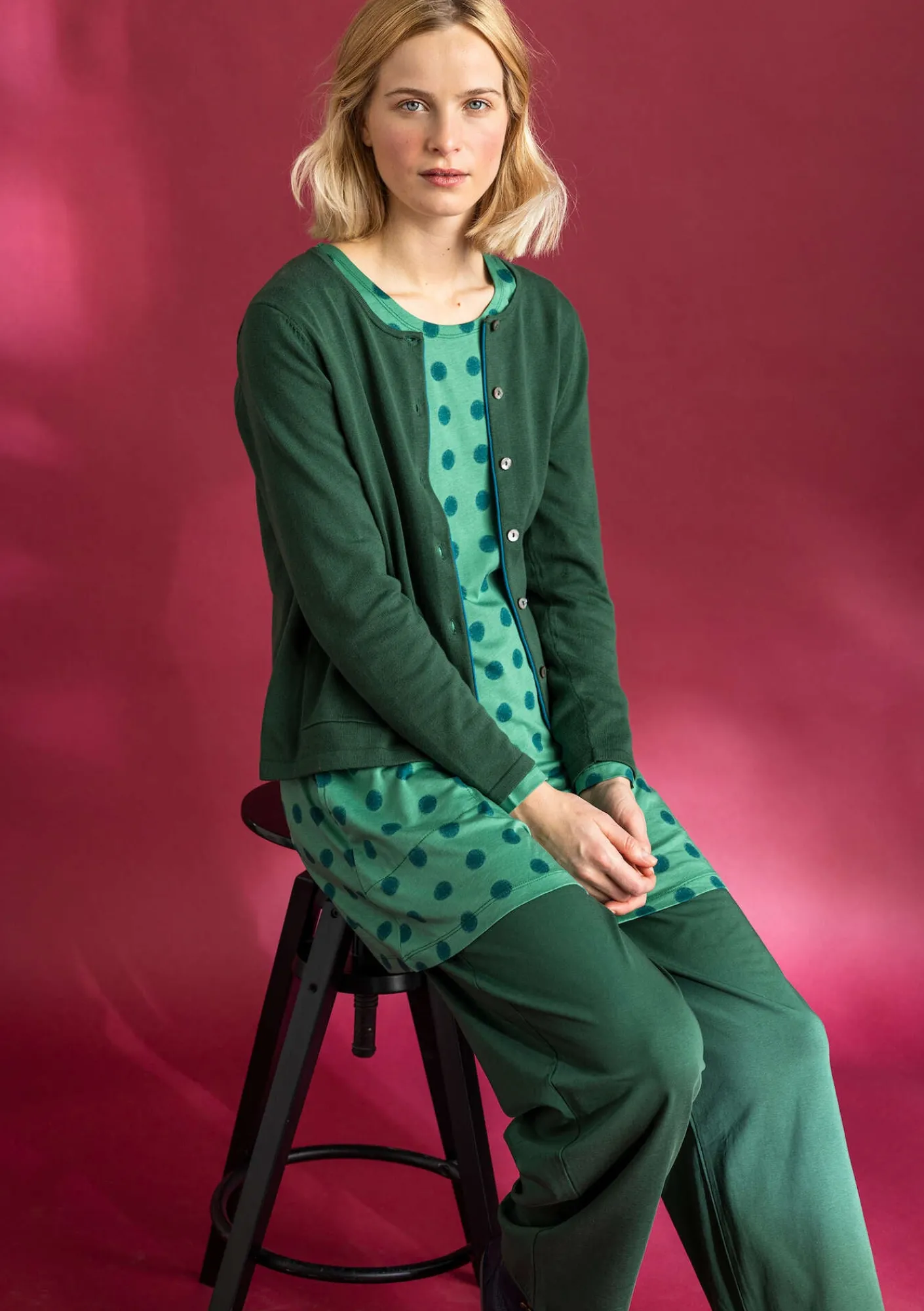 Trikåtunika "Tyra" i ekologisk bomull/modal-Gudrun Sjödén Discount