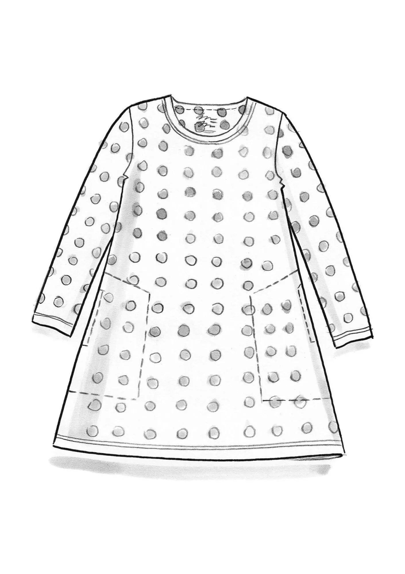 Trikåtunika "Tyra" i ekologisk bomull/modal-Gudrun Sjödén Discount